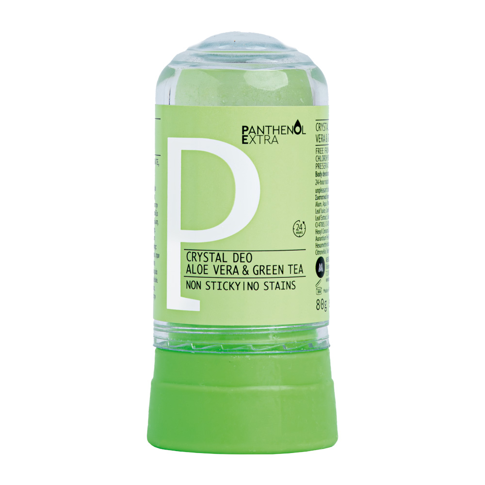 PANTHENOL EXTRA - Crystal Deo Aloe Vera & Green Tea - 80gr